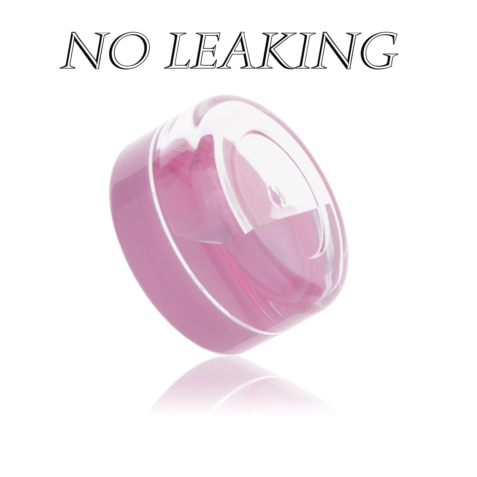 Zejia Sample Containers, 10 Gram Containers With Lids, 40Pcs Sample Jars, Small Plastic Containers With Lids(Pink)